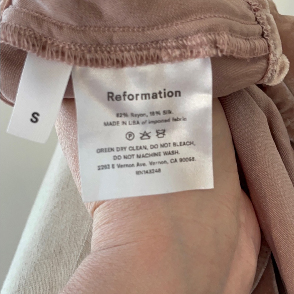 REFORMATION Anastasia Velvet Wrap Top - Picture 14 of 16